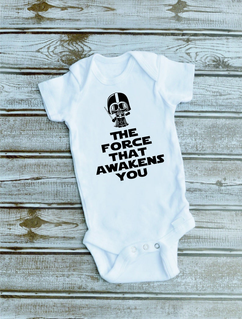Baby Movie Theme Onesie Baby Shower Gift The Force That Awakens You Bodysuit