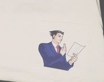 t-shirt à poche Phoenix Wright