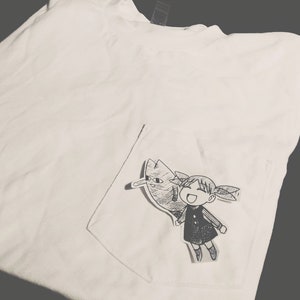 azumanga daioh flying chio-chan pocket tee