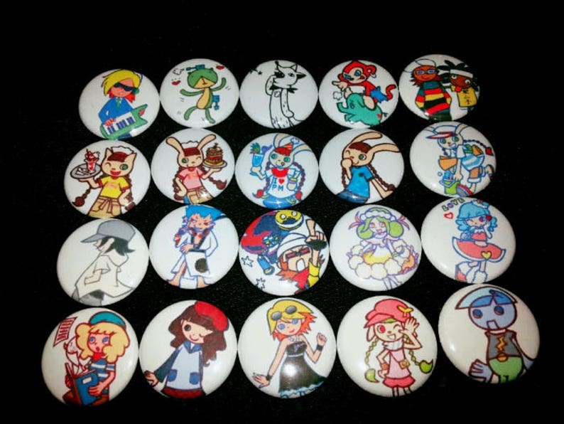 20 one-inch Pop N Music button pins
