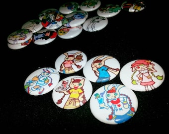 20 one-inch Pop N Music button pins