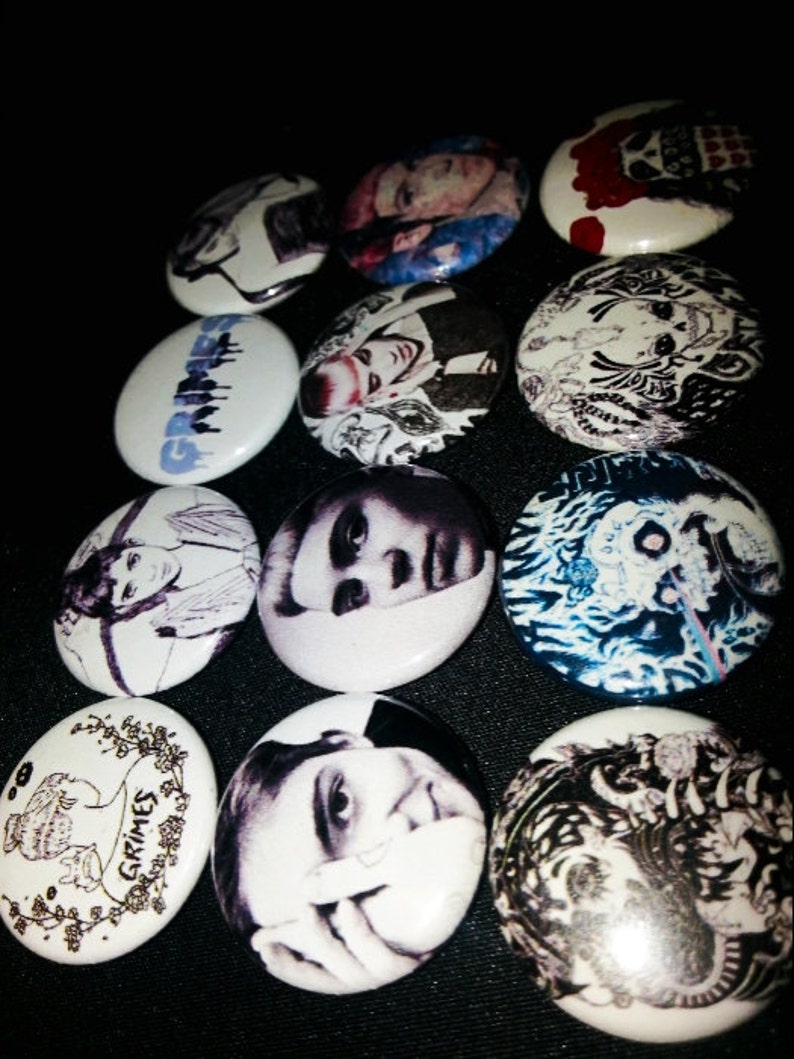 12 one inch Grimes buttonpins set image 4