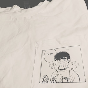 hajime no ippo DOUBT pocket tee