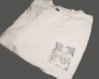 yotsuba bonked sur le t-shirt de poche de tête