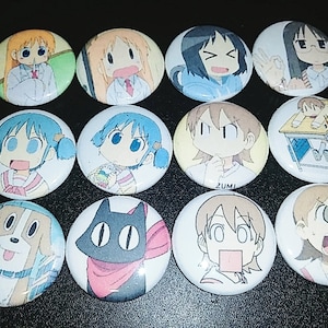 12 nichijou ( my ordinary life button ) one-inch button pins