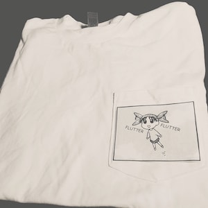 azumanga daioh flying chiyo-chan pocket tee
