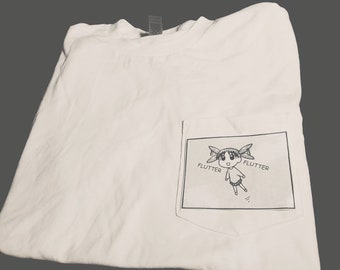 azumanga daioh flying chiyo-chan pocket tee