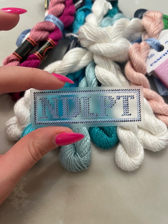 NDLPT Needlepoint Clear Vinyl sticker