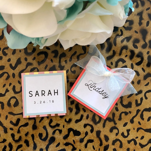 Custom Sorority Recruitment / Rush / Wedding / Event Name Tags