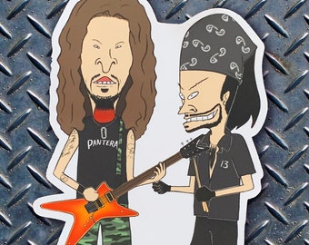 Dimebag Darrell Vinnie Paul Beavis e Butt-Head Pantera Adesivo in vinile impermeabile