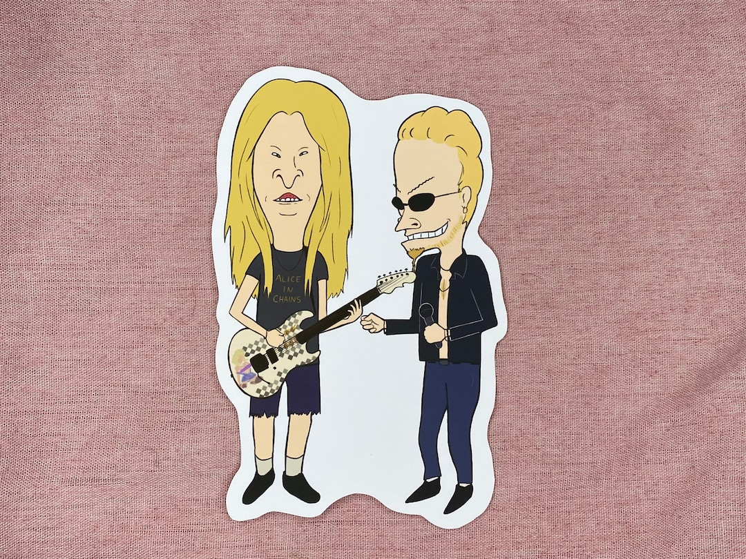 Alice in Chains Beavis & Butt-head Waterproof Vinyl Sticker