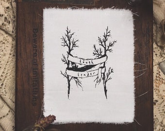 Tough and Tender • Screen-Printed Recycled Cotton Patch