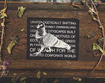 Edged Anti-establishment Pigeon Patch