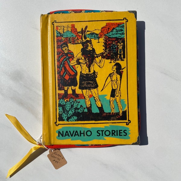 Vintage Book Clutch - “Navajo Stories”