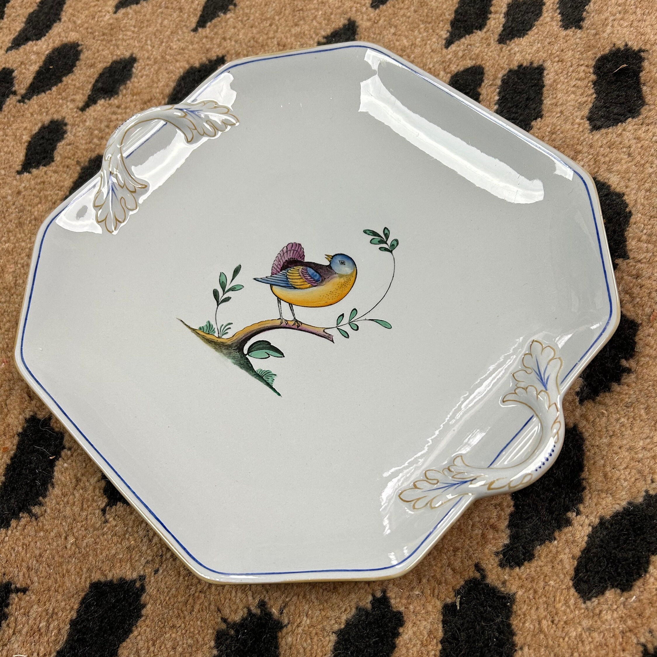 Vintage Spode Queen's Bird Cake Plate Etsy