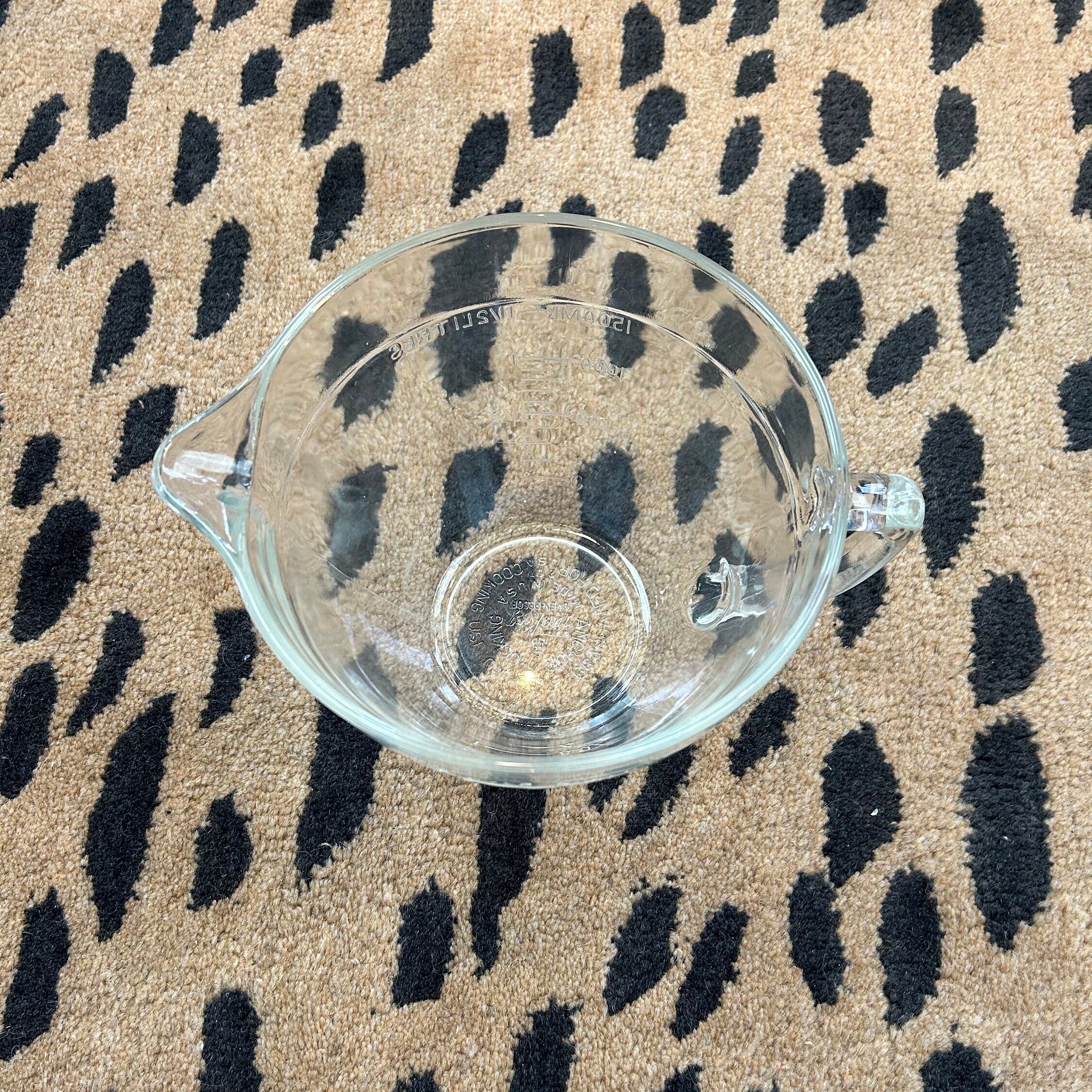 Vintage Fire King Clear Glass Batter Bowl Etsy