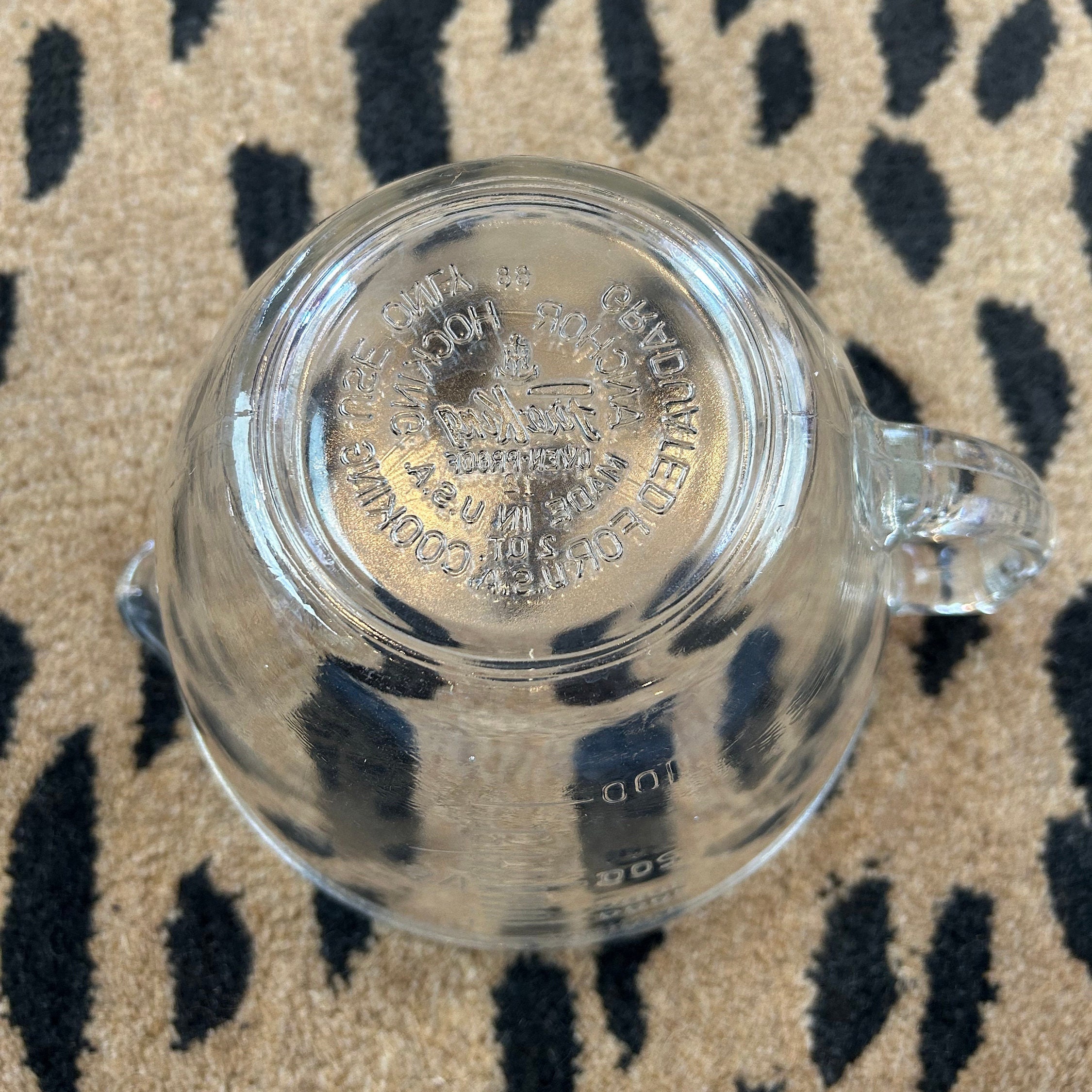 Vintage Fire King Clear Glass Batter Bowl Etsy