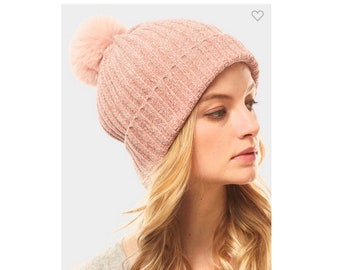pink ski hat