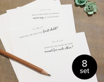 Wedding Game Question and Advice Cards - Printable Download (8)