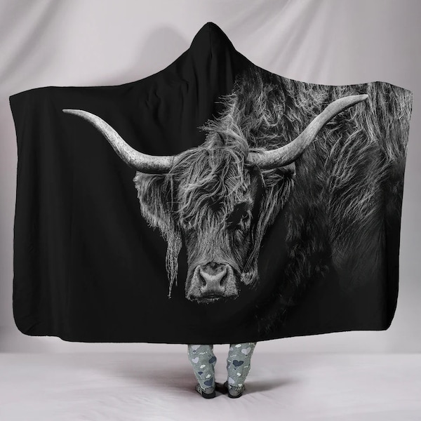 Highland Cow 'Duke' Blankets