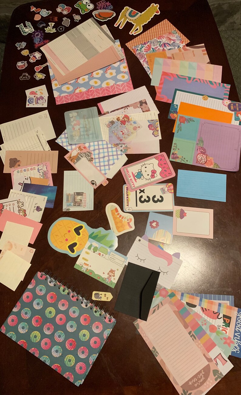 Kawaii Junk Journal Kits, With Notebook Etsy