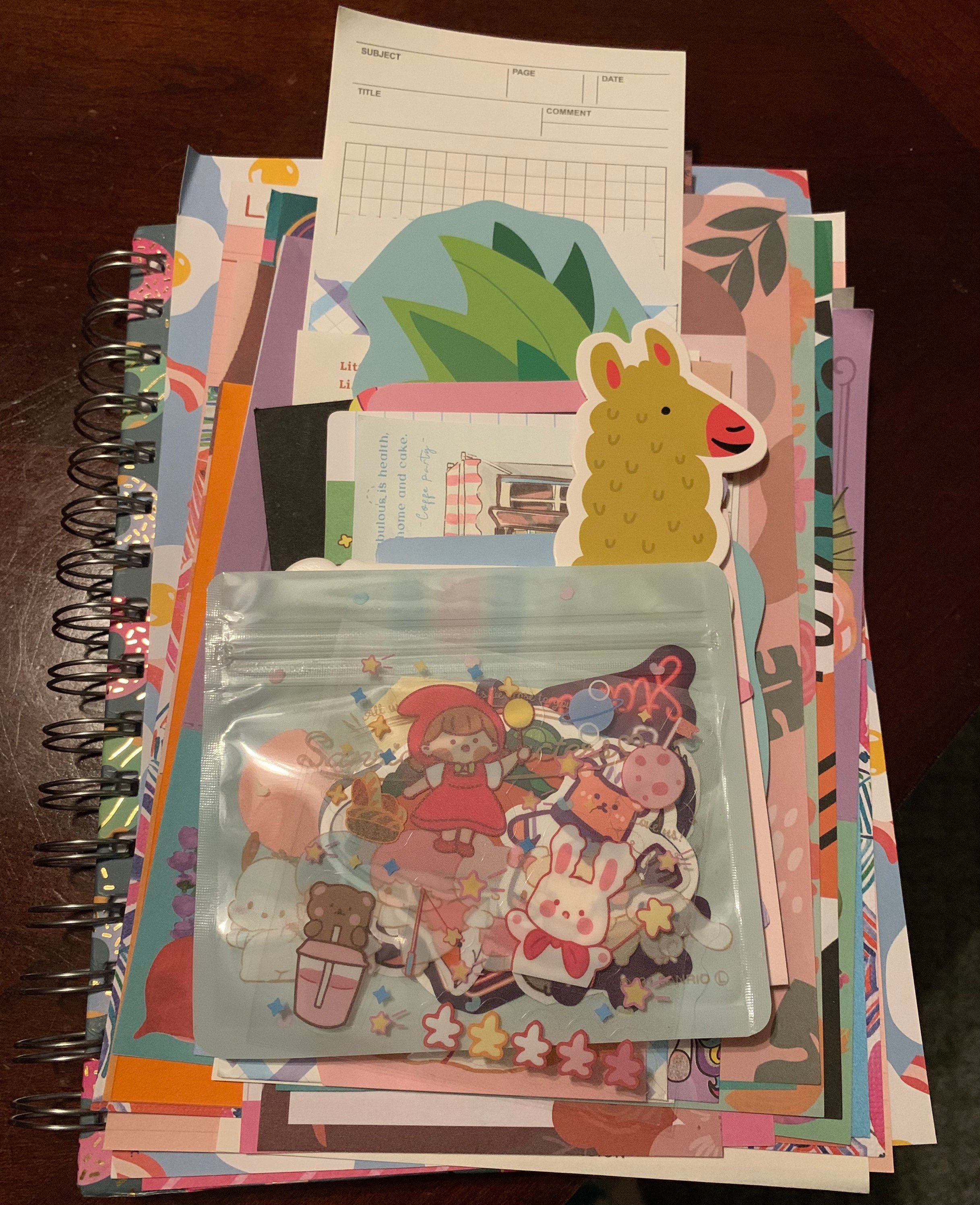 Kawaii Junk Journal Kits, With Notebook! - Etsy