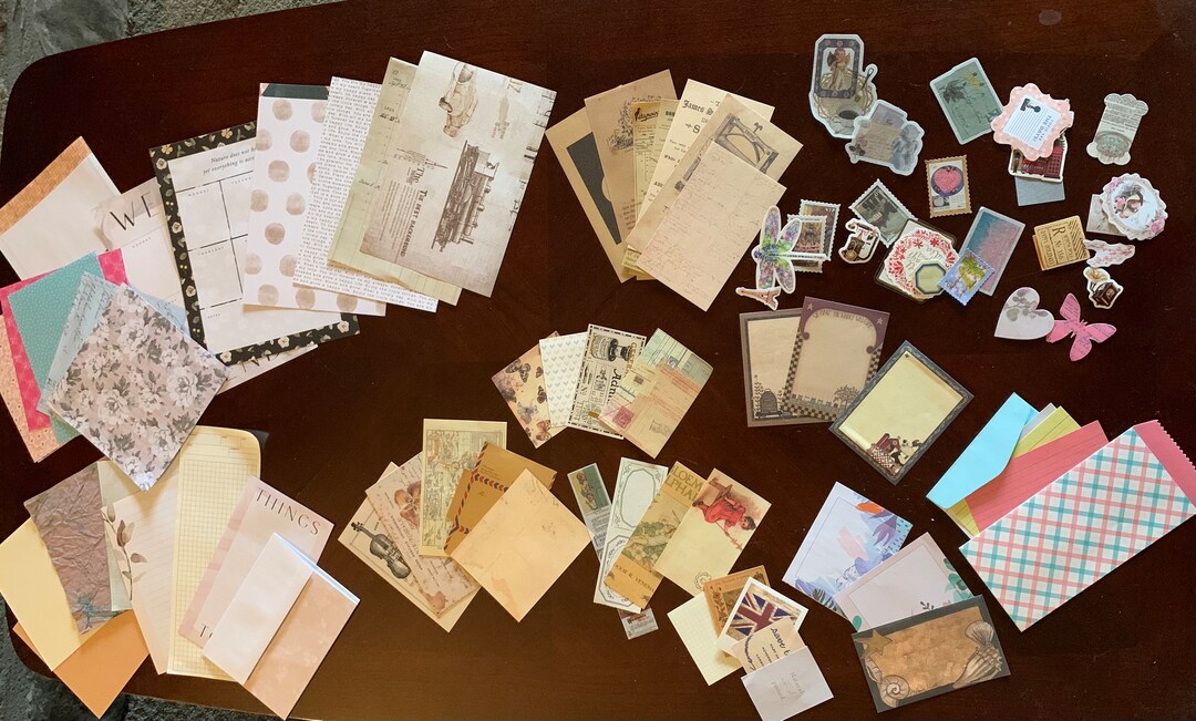 Huge Vintage Junk Journal Ephemera Kit - Etsy
