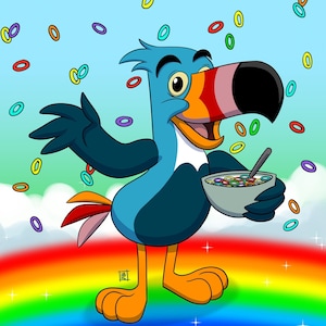 Toucan Sam Froot Loops Cereal | 5 x 7 in. Matte Art Print