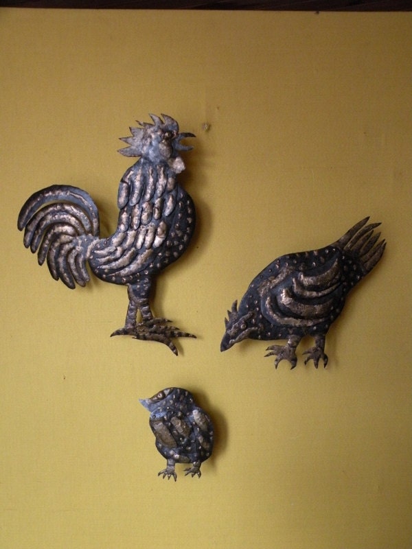 Reliefs Coq Poule Poussin