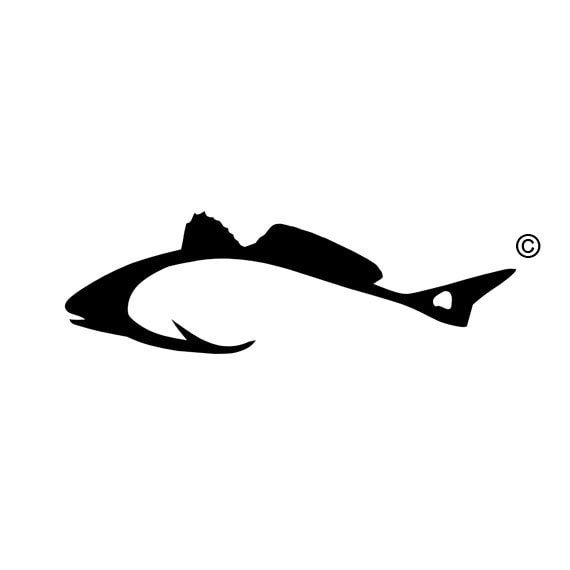 Redfish Hook Decal Fishing Redfish Vinyl Diecut Decal Car Window