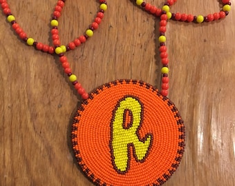 Reeses beaded medallion- Large