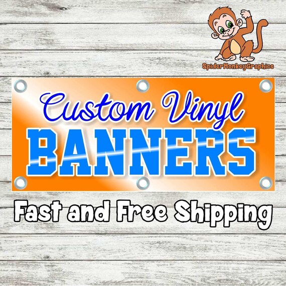Banner Custom Banner Vinyl Banner Etsy