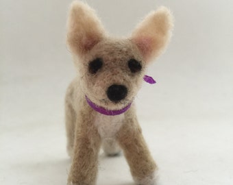 Naaldvilt Chihuahua Dog-sculptuur