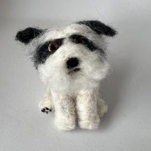 Needle-Felted Shih-Tzu Dog Sculpture