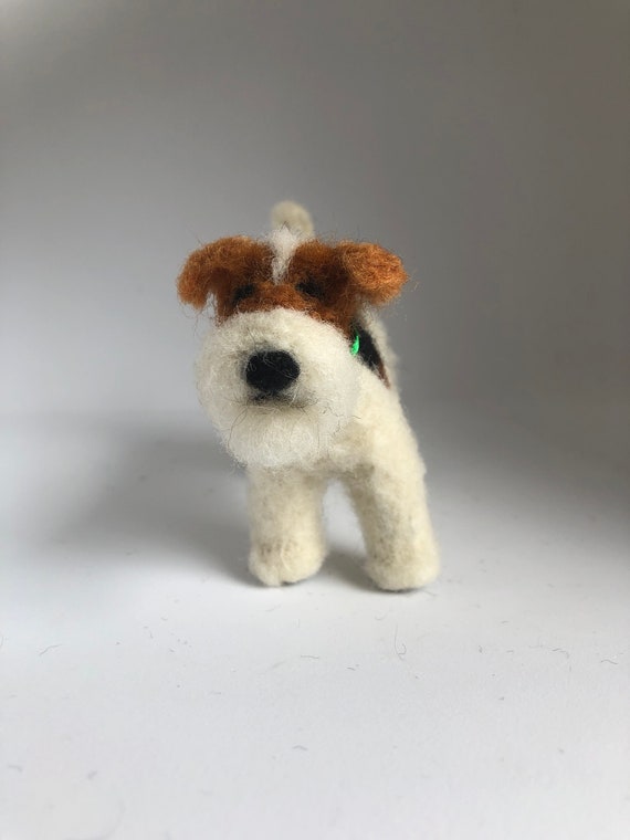 wire fox terrier stuffed animal