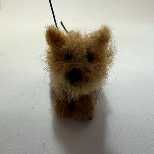 Needle-Felted Yorkshire Terrier Dog Sculpture