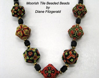 Moorish Tile Beaded Beads TUTORIAL