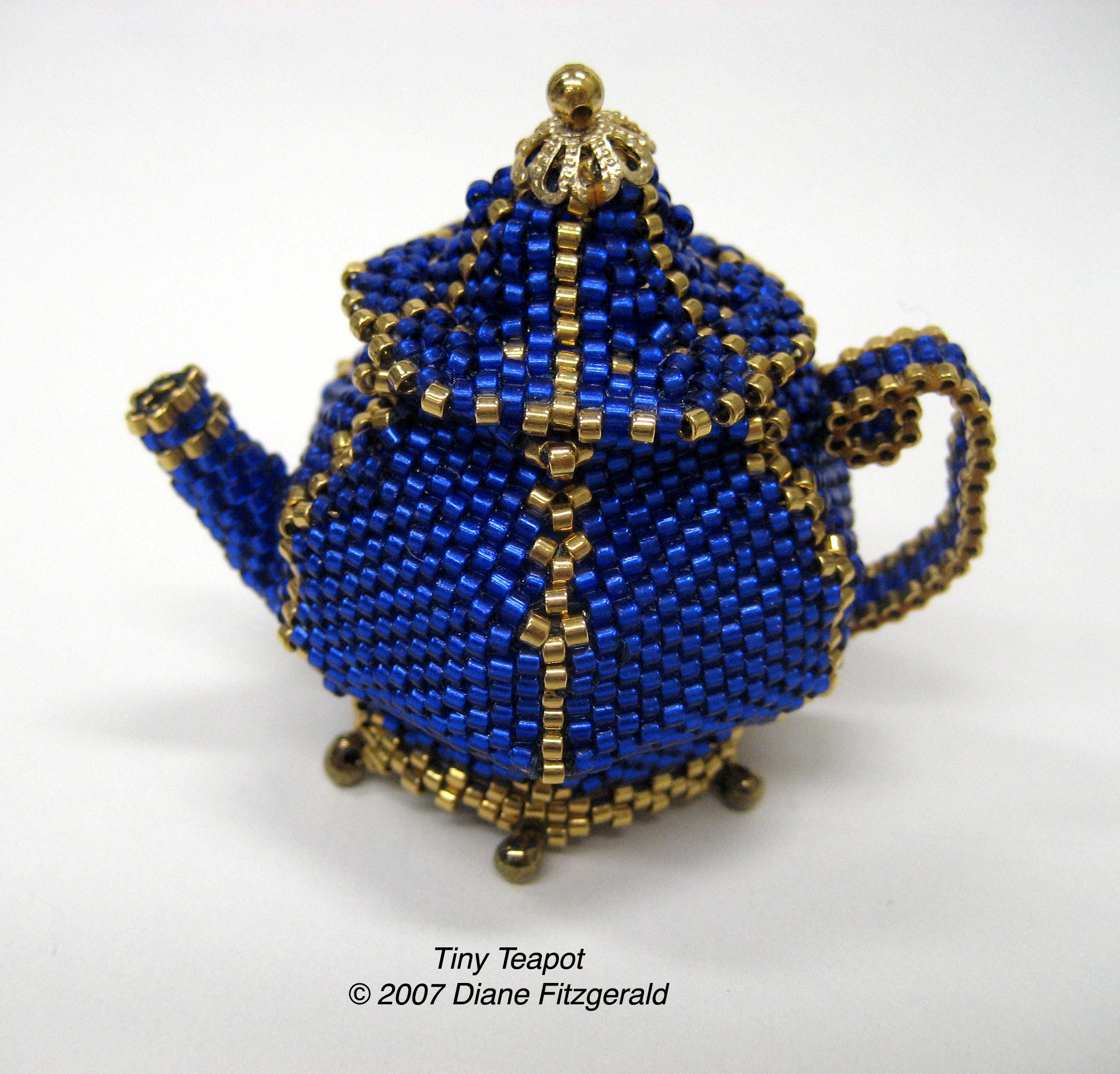 Tiny Beaded Teapot and Cup pendant or Decorative Object Tutorial Etsy