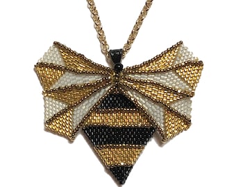 Art Deco Beaded Bee Pin or Pendant Tutorial