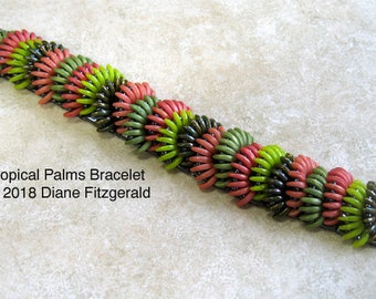 Tropical Palms Bracelet Tutorial