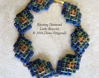 Riveting Diamond Links Bracelet Tutorial