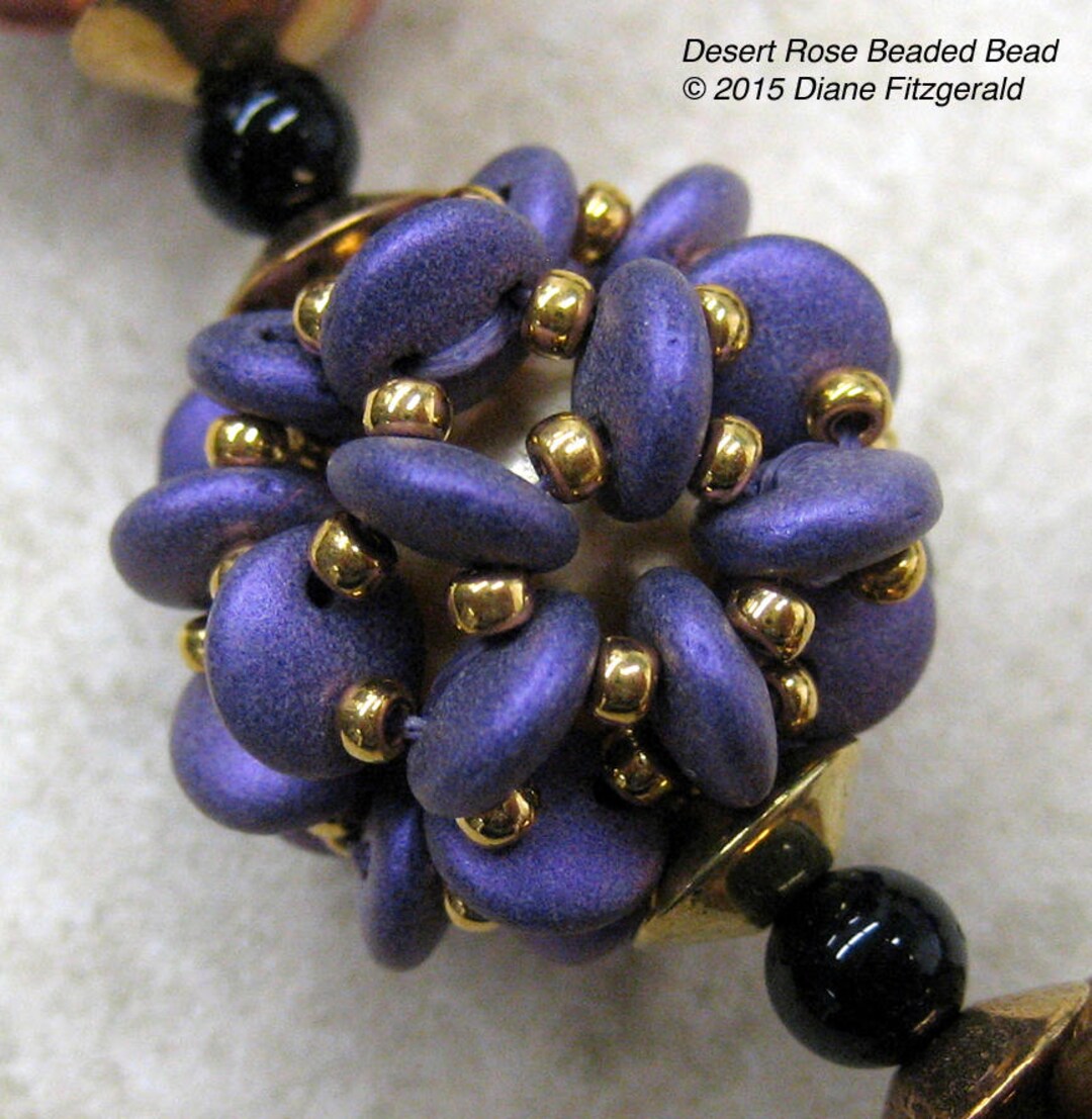 Diane Fitzgerald Tutorial: Desert Rose Beaded Beads Using
