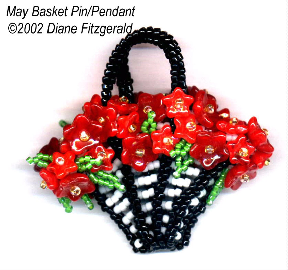 May Basket Pin/pendant Tutorial Etsy