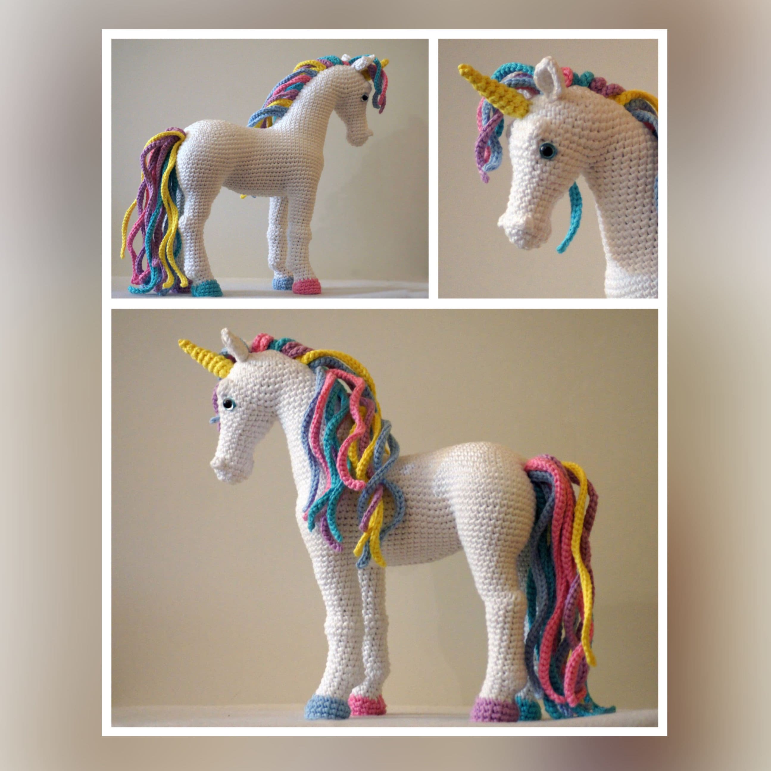 PATTERN (english Only): Candi the Unicorn, Crochet 