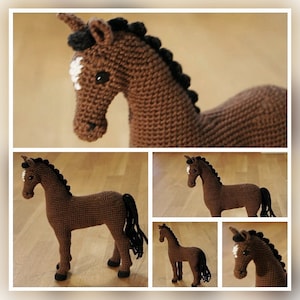 PATTERN English Only: Hayley the Horse Crochet Realistic Horse Pattern Instant PDF Download Amigurumi Realistic Horse Pattern image 1