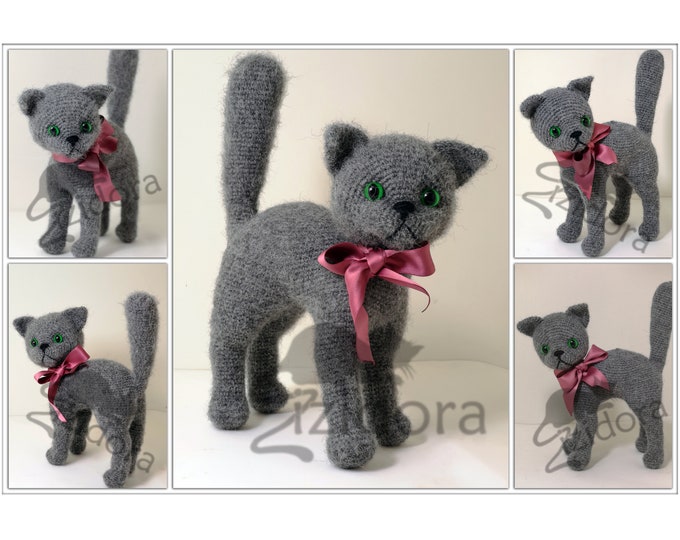 PATTERN english Only: Fuzzy Little Kitten Crochet Cat - Etsy