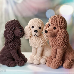 PATTERN English Only: Poodle Puppy crochet dog, crochet puppy, crochet Poodle Puppy, amigurumi poodle dog Instant PDF Download Bild 2