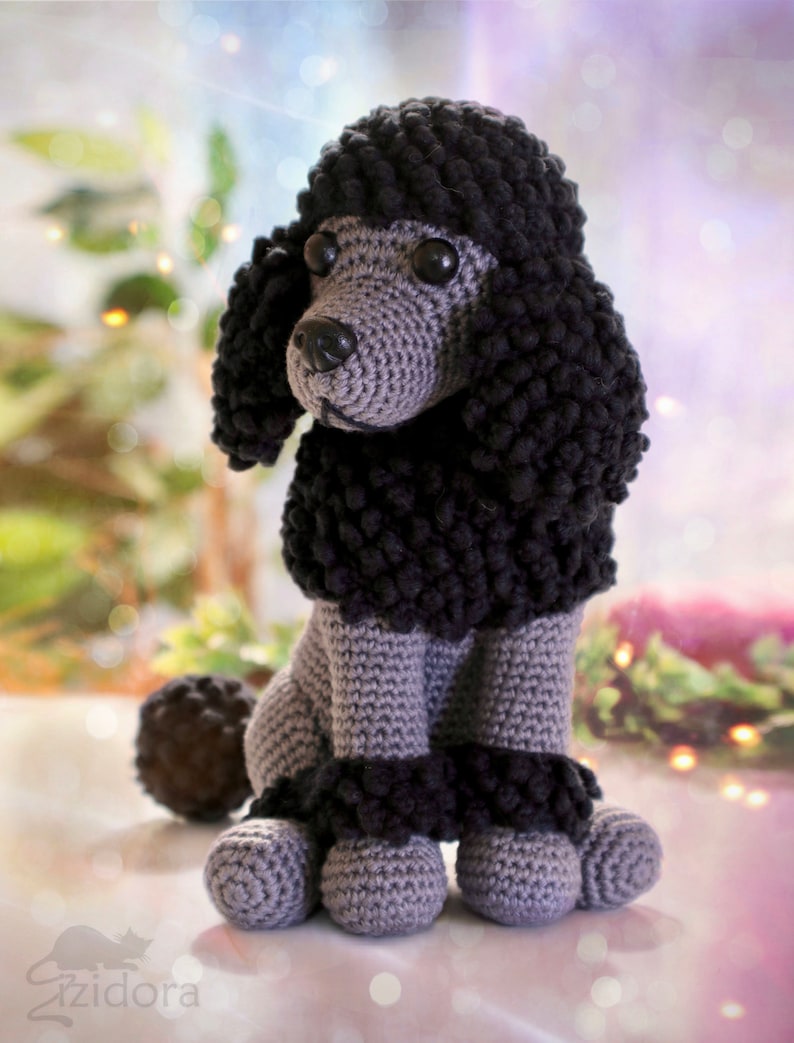 PATTERN English Only: Poodle Puppy crochet dog, crochet puppy, crochet Poodle Puppy, amigurumi poodle dog Instant PDF Download Bild 3