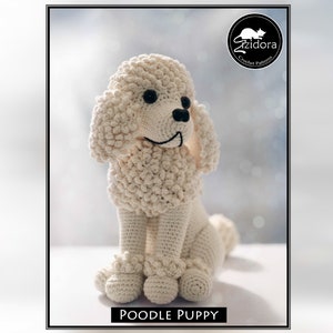 PATTERN (English Only):  Poodle Puppy - crochet dog, crochet puppy, crochet Poodle Puppy, amigurumi poodle dog - Instant PDF Download