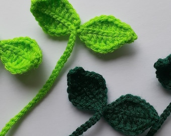 Marque-page Sprout | Marque-page au crochet| Marque-page feuille au crochet | Marque-page feuille